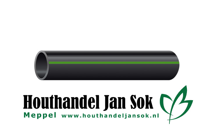 PE Slang Ongek. 32/3,0 50mtr Groen 100 (10bar) p/mtr Tuin Bewatering  bij Houthandel Jan Sok