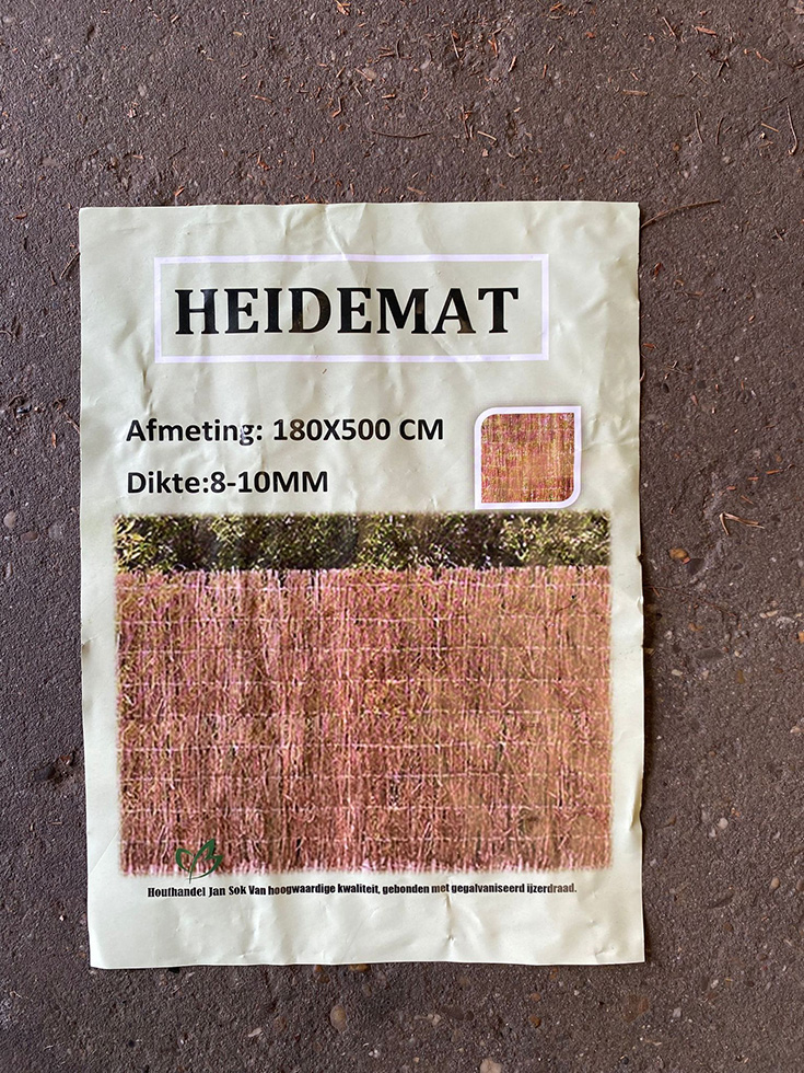 Heidemat 8-10mm Dik Tuin Natuurlijke afscheidingen  bij Houthandel Jan Sok