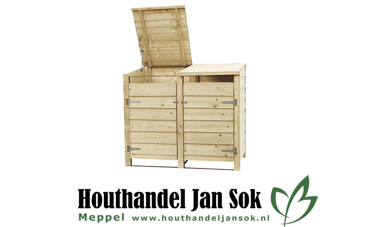 Containerkast dubbel Tuin Tuinmeubelen  bij Houthandel Jan Sok