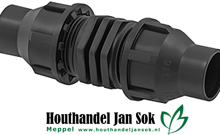 Druppelslangkoppeling locktype knel - 16 mm Tuin Bewatering  bij Houthandel Jan Sok