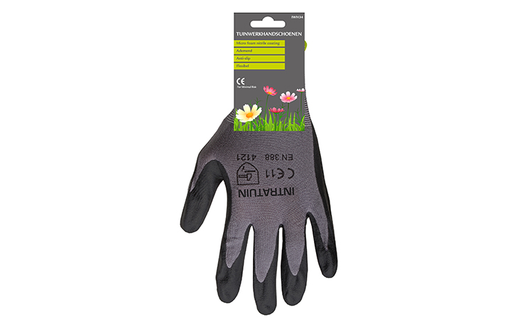PR Heren tuinwerkhandschoenen grijs Persoonlijke Bescherming Handschoenen  bij Houthandel Jan Sok