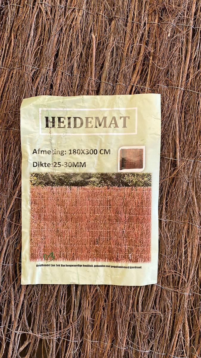 Heidemat 25-30mm Dik Tuin Natuurlijke afscheidingen  bij Houthandel Jan Sok