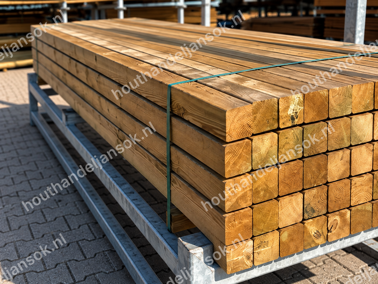 Imprägniertes Holz