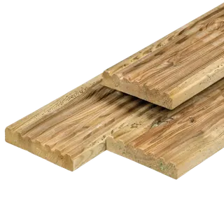 Geïmpregneerde geschaafde planken