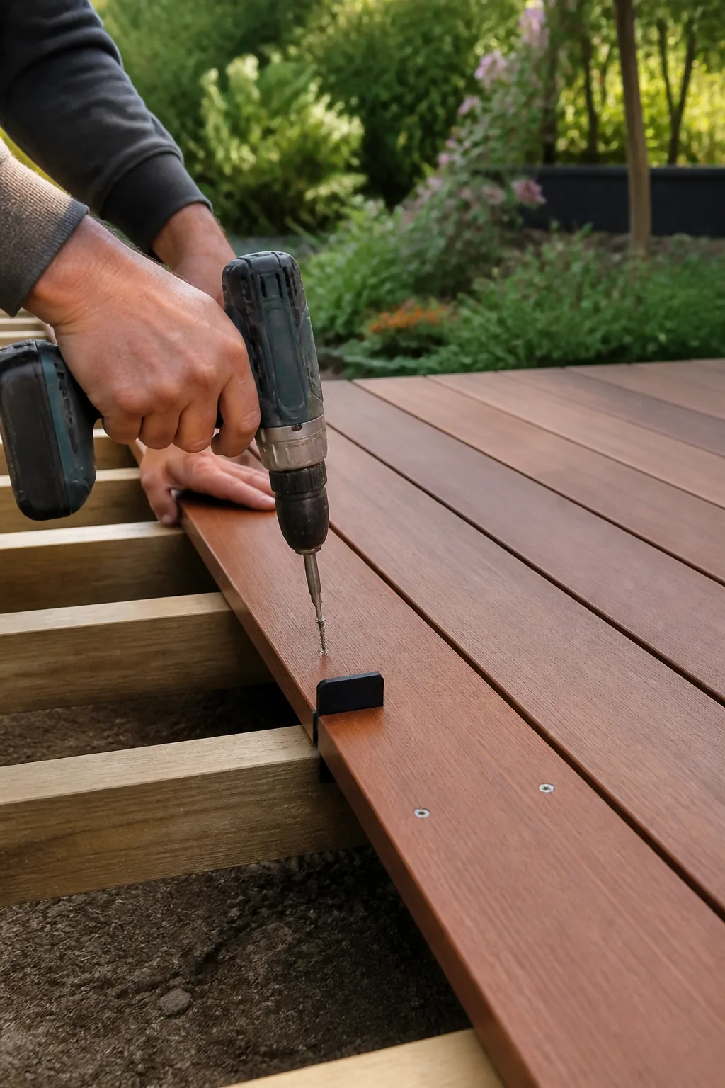 Vlonderplanken leggen met RVS schroeven