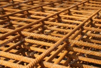 200x300cm Roest Gaasmat | Maas 15x15cm | 5mm
