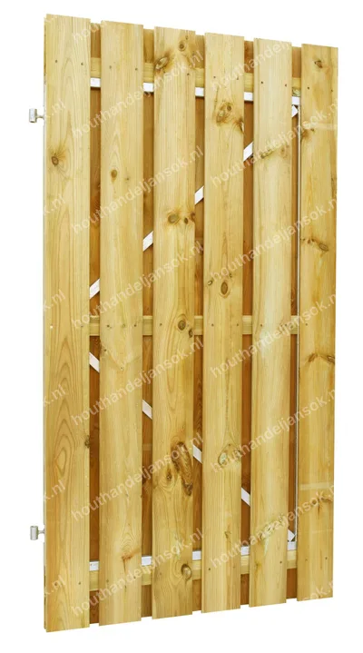Geïmpregneerde Plankendeur op Verstelbaar Stalen Frame (90 x 190 cm)