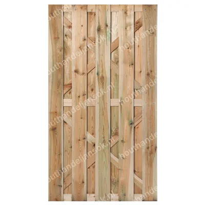Geïmpregneerde Plankendeur op Houten Frame (100 x 180 cm)