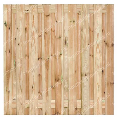19-planks Geïmpregneerd Grenen Tuinscherm (180x180cm)