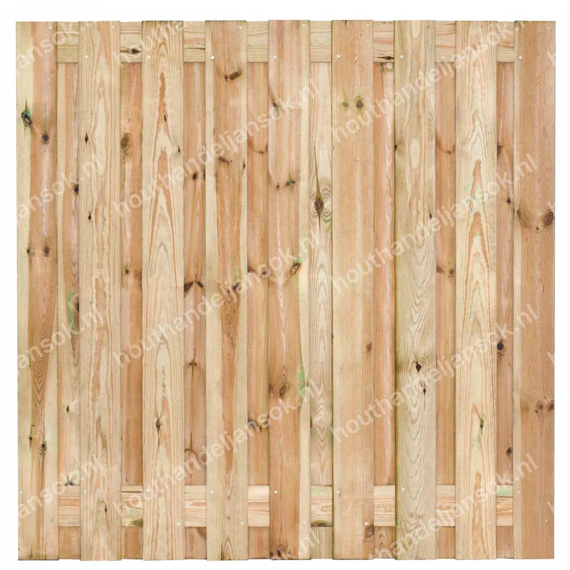 19-planks Geïmpregneerd Grenen Tuinscherm (180x180cm) (1,80m)