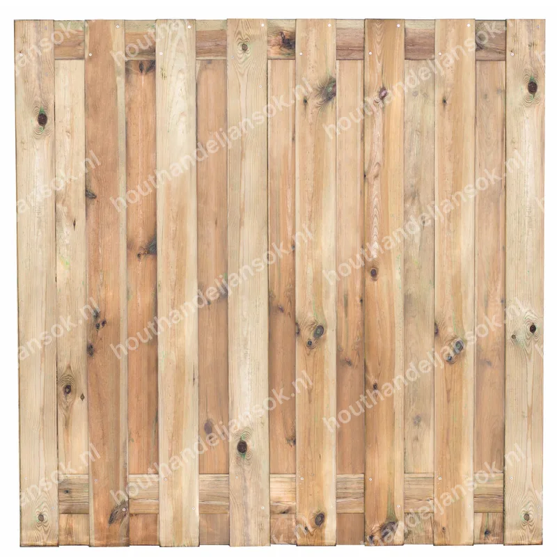 17-planks Geïmpregneerd Grenen Tuinscherm (180x180cm) (1,80m)