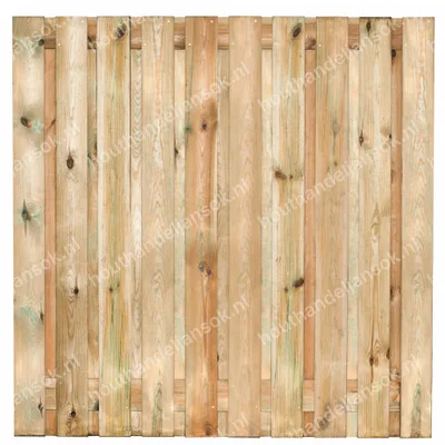 21-planks Geïmpregneerd Grenen Tuinscherm (180x180cm)