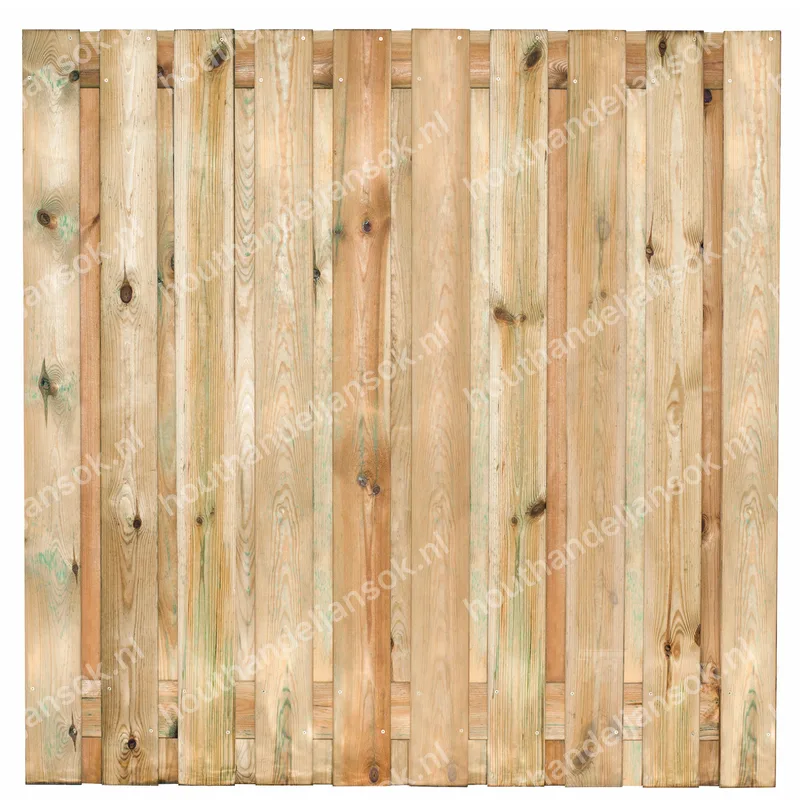 21-planks Geïmpregneerd Grenen Tuinscherm (180x180cm) (1,80m)