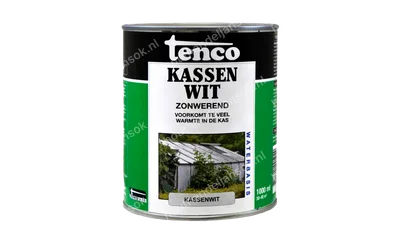 Kassenwit dekkend/transparant bij water 1 liter