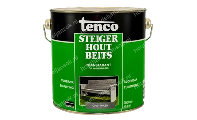 Steigerhoutbeits grey wash transparant 2,5 liter