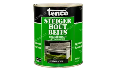 Steigerhoutbeits antraciet transparant 1,0 liter