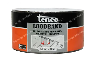 Loodband zelfklevend 7,5 cm. x 10 meter