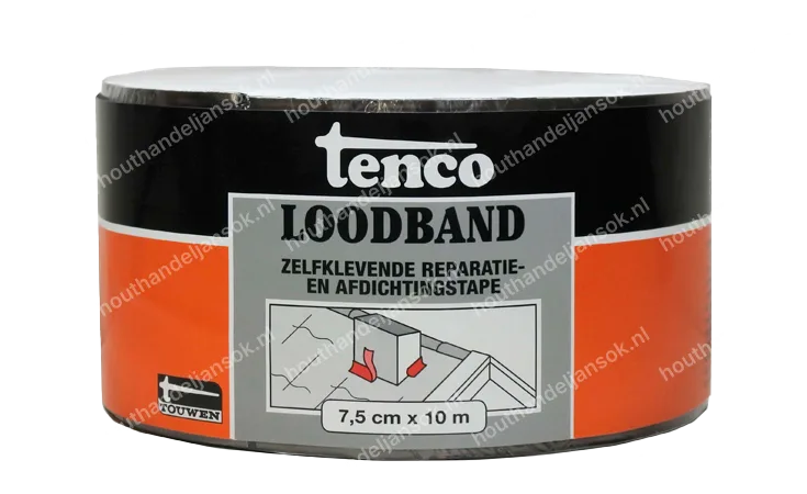 Loodband zelfklevend 7,5 cm. x 10 meter