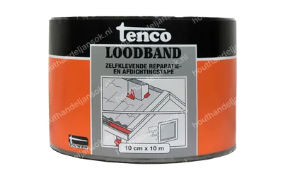 Loodband zelfklevend 10,0 cm. x 10 meter