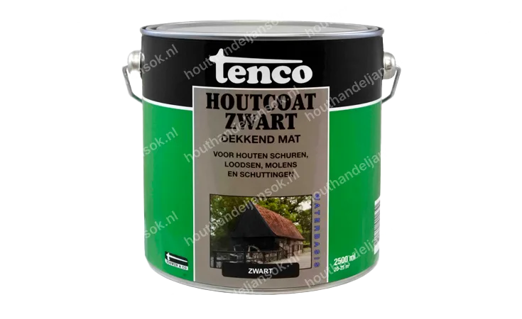 Woodcoat black opaque matt 2.5 litres