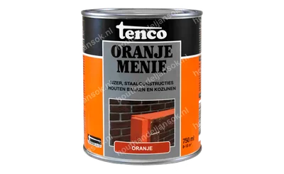 Oranje menie dekkend 0,75 liter