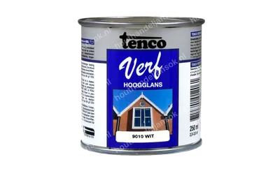 Tencoverf wit dekkend hoogglans 0,25 liter