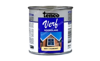 Tencoverf cremewit dekkend hoogglans 0,25 liter