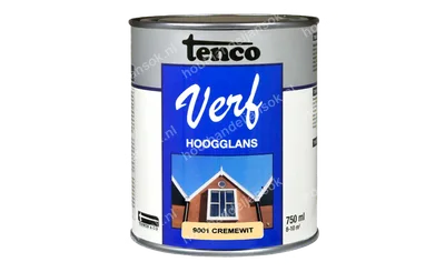 Tencoverf cremewit dekkend hoogglans 0,75 liter