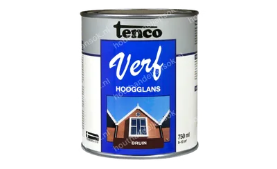 Tencoverf bruin dekkend hoogglans 0,75 liter