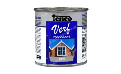 Tencoverf grijs dekkend hoogglans 0,25 liter