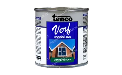 Tencoverf donkergroen dekkend hoogglans 0,25 liter