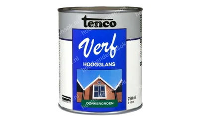 Tencoverf donkergroen dekkend hoogglans 0,75 liter