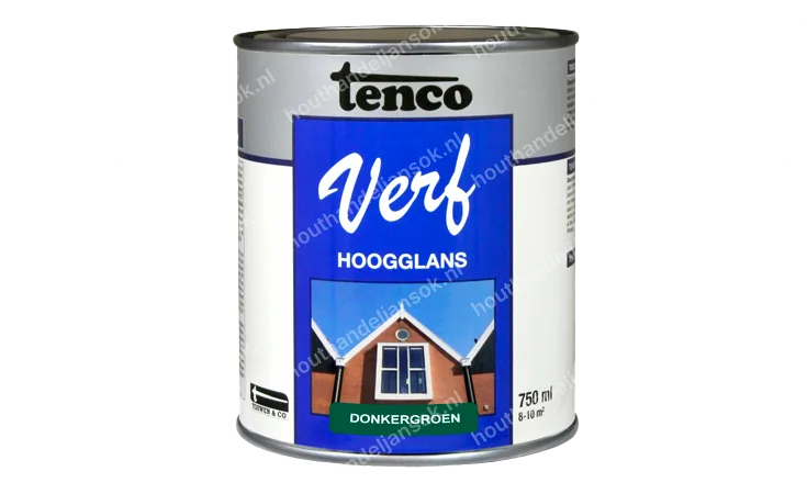 Tencoverf donkergroen dekkend hoogglans 0,75 liter