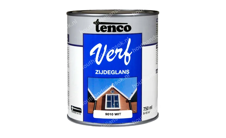 Tencoverf wit dekkend zijdeglans 0,75 liter