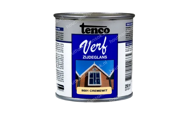 Tencoverf cremewit dekkend zijdeglans 0,25 liter