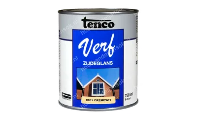 Tencoverf cremewit dekkend zijdeglans 0,75 liter