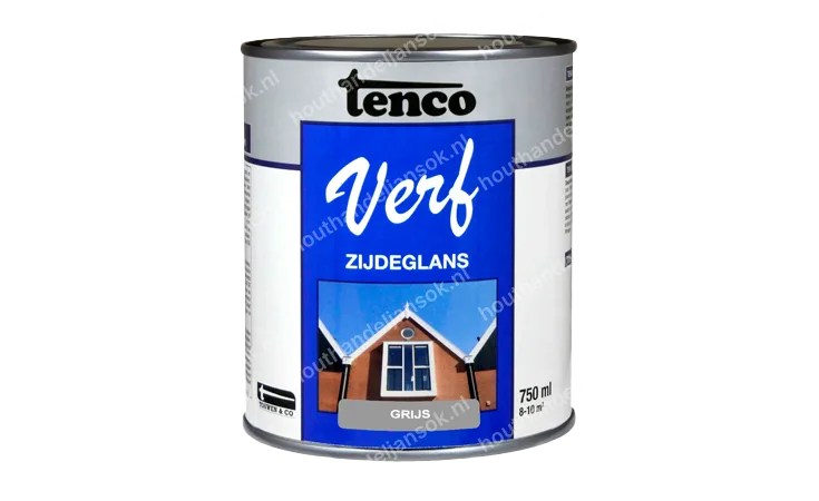 Tencoverf grijs dekkend zijdeglans 0,75 liter