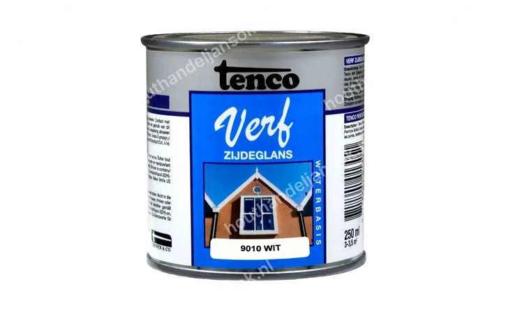 Tencoverf wit dekkend zijdeglans 0,25 liter