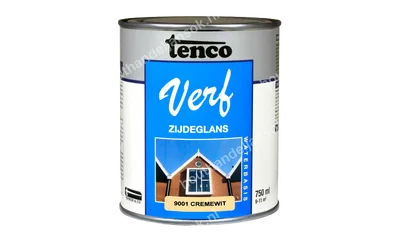 Tencoverf cremewit dekkend zijdeglans 0,75 liter