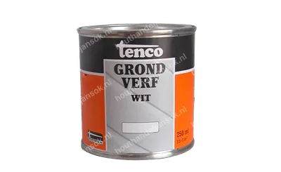 Grondverf wit dekkend 0,25 liter