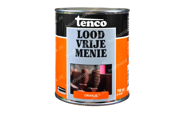 Loodvrije menie oranje dekkend 0,75 liter