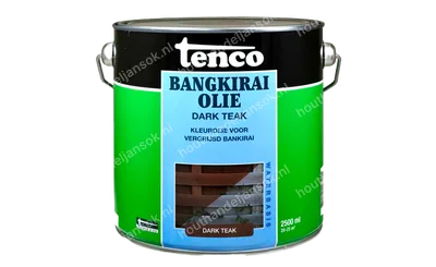 Bangkirai olie dark teak 2,5 liter