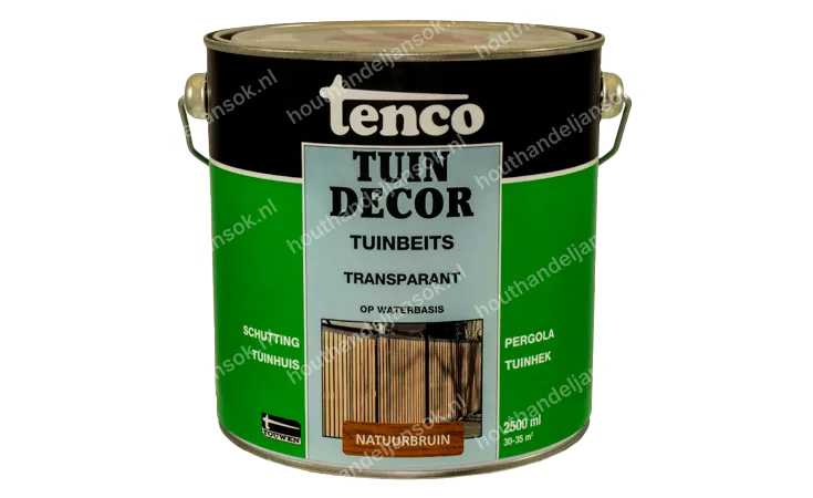 Tuindecor natuurbruin transparant 2,5 liter