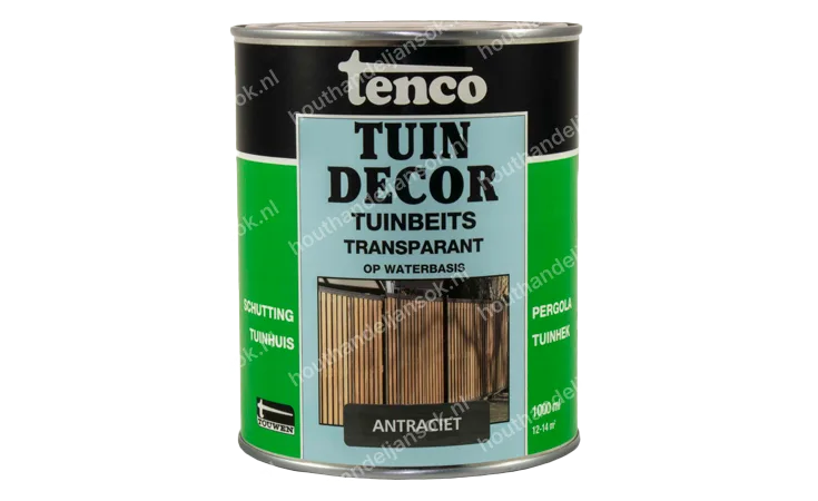 Tuindecor antraciet transparant 1,0 liter