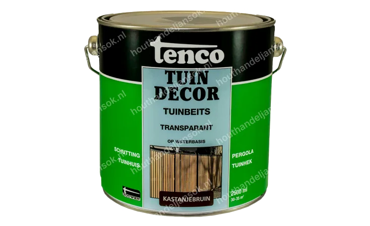 Tuindecor kastanjebruin transparant 2,5 liter