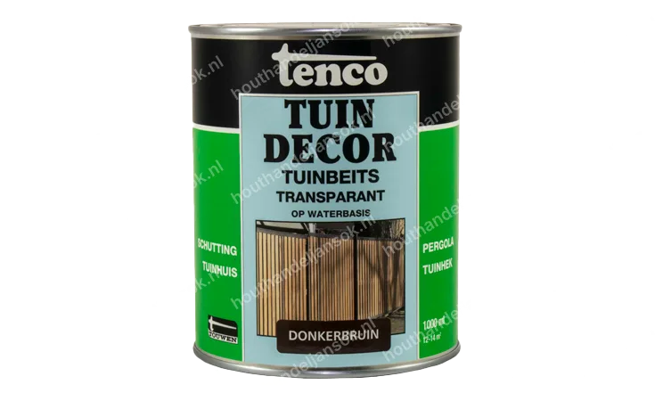 Tuindecor donkerbruin transparant 1,0 liter