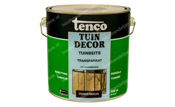 Tuindecor donkerbruin transparant 2,5 liter