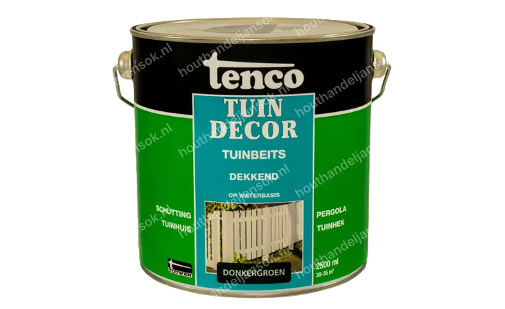 Tuindecor donkergroen dekkend 2,5 liter
