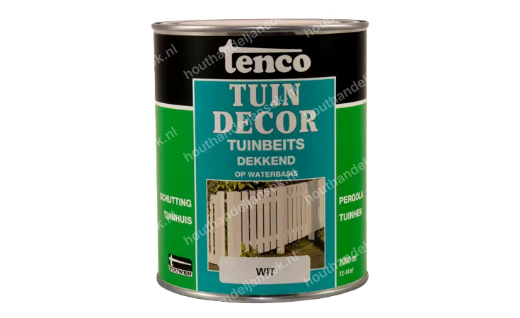 Tuindecor wit dekkend 1,0 liter