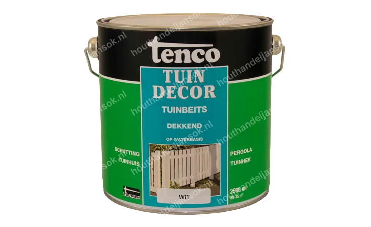 Tuindecor wit dekkend 2,5 liter